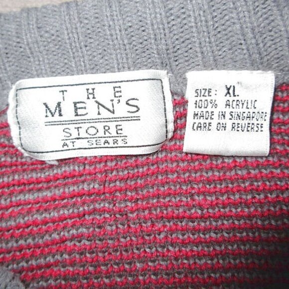 90s Vtg Sears Men's Sweater Size XL Pullover Crop Psychedelic Colorful Y2K - Picture 4 of 7